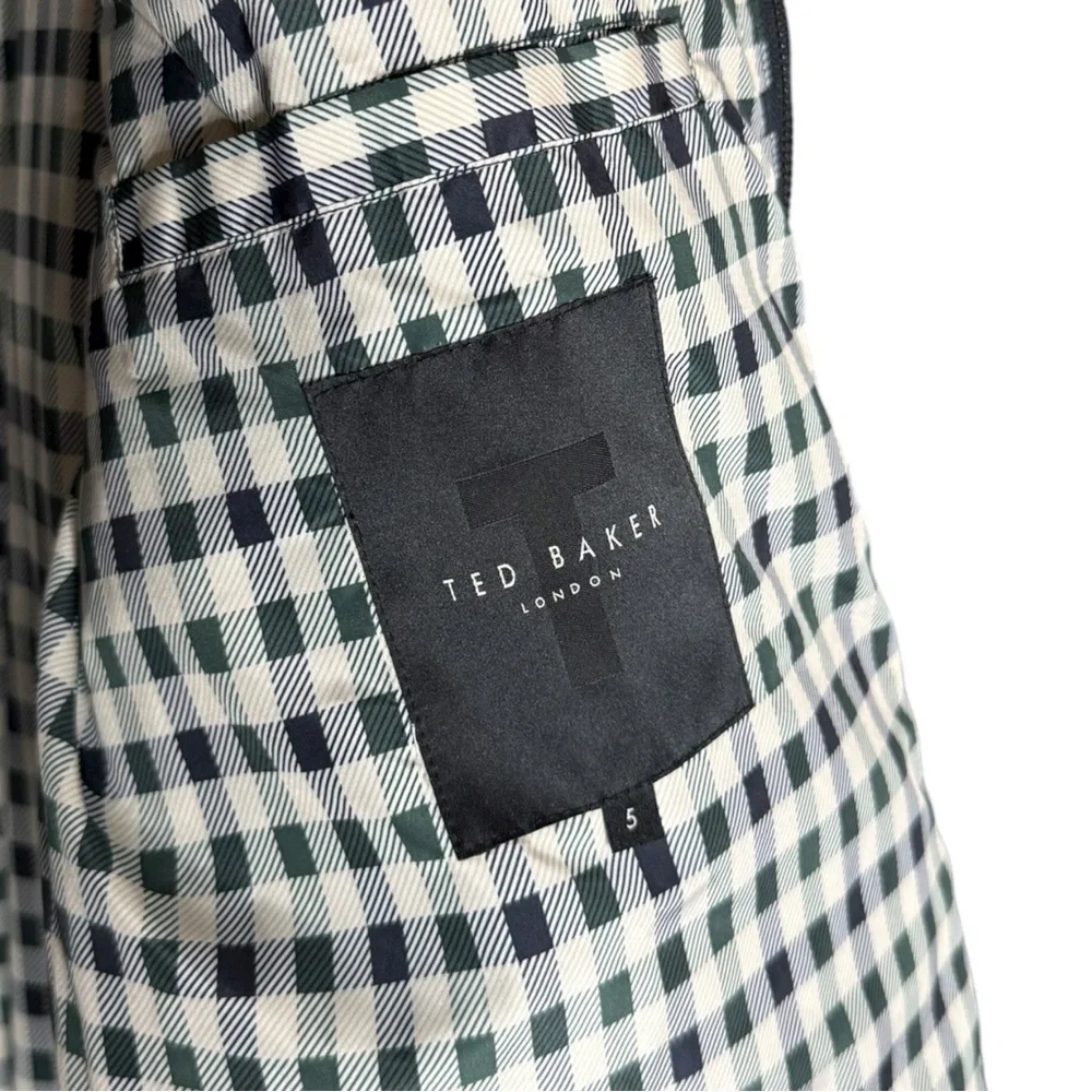 TED BAKER Men's Ubley House Check Wadded Coat Size XL - Picture 7 of 9